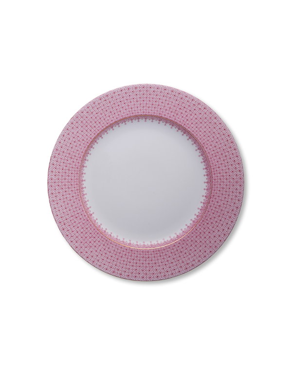 Lace Dinner Plate | Pink