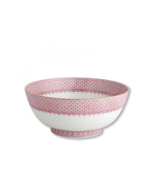 Lace Round Bowl | Pink
