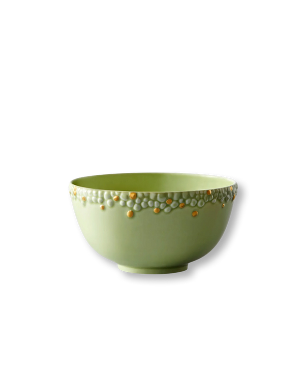 Matcha Cereal Bowl | Green + Gold