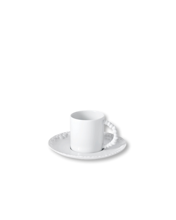 Matcha Espresso Cup + Saucer | White