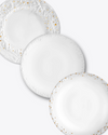 Matcha Desert Charger Plate | White + Gold