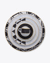 Modern Marble Espresso Cup + Saucer | Rent
