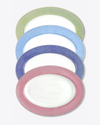 Lace Oval Serving Platter | Cornflower Blue