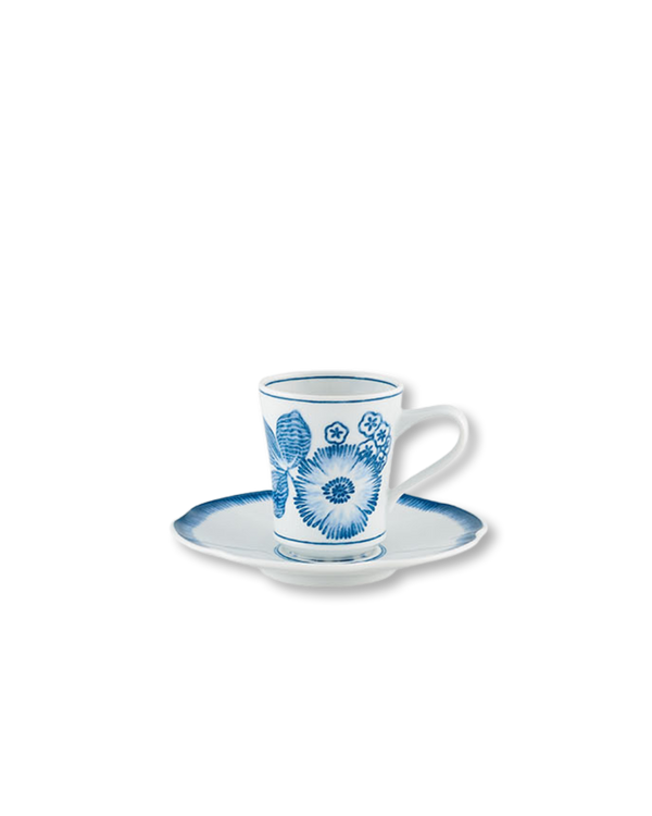 Oscar's Blue Coffee Cup + Saucer