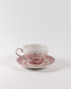 Primrose Hill Cranberry Teacup + Saucer Set | Rent