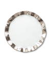 Ruffle Charger Plate | Platinum