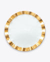 Ruffle Charger Plate | Rent | Gold