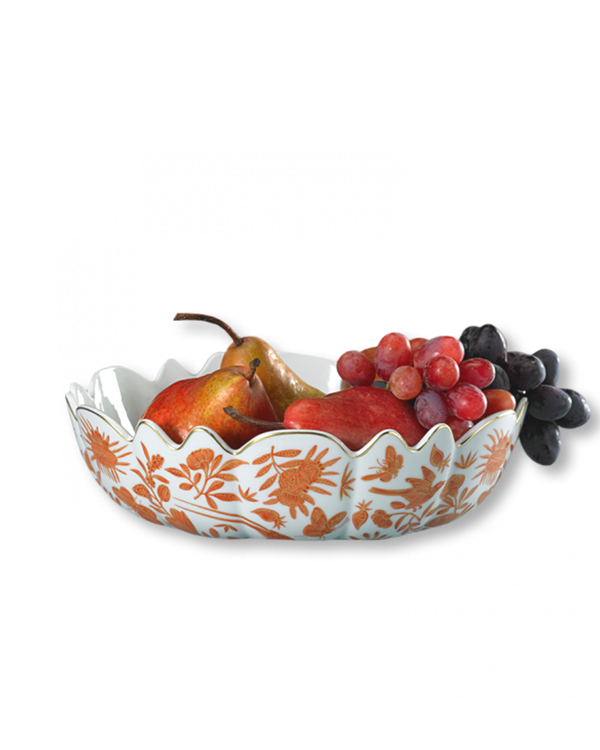 Sacred Bird + Butterfly Scalloped Bowl