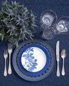 Ivy Bread + Butter Plate Set 4pc | Blue