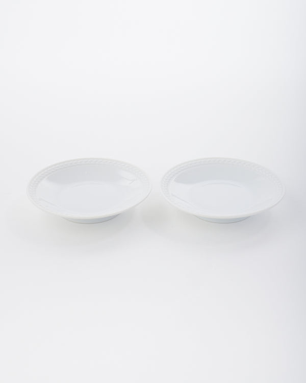 Soie Salt + Pepper Cellar Set | White