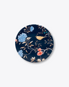Sprig and Vine Salad + Dessert Plate, Set of Four | Navy