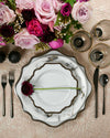 Anna's Antique Salad + Dessert Plate | Platinum | Set tof 3