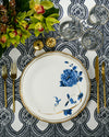 Blue Dahlia Dinner Plate