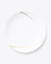 Eclipse Charger Plate | Rent | White