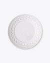 Fleur Dinner Plate | Rent | White