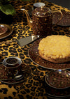 Leopard Canapé Plates, Set of Four