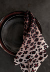 Linen Sateen Napkin, Set of Four | Pink Leopard