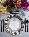 Ruffle Charger Plate | Platinum